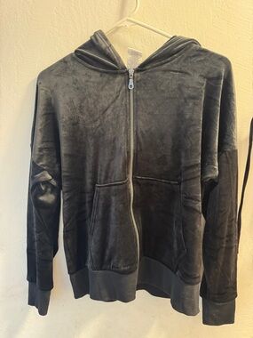 NWT Felina Black Velour Hoodie & Jogger Set